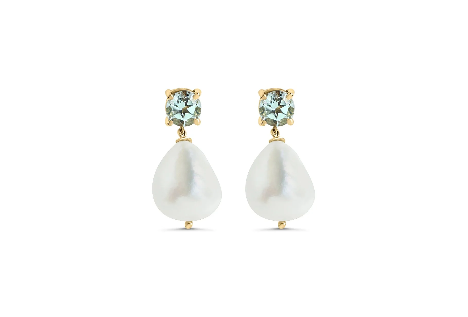 18k cheap pearl earrings